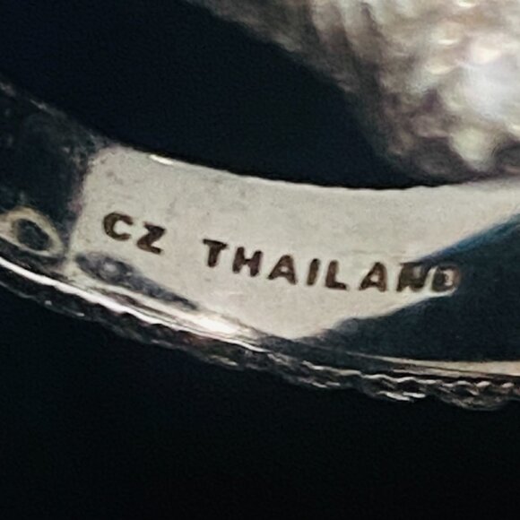 Vintage Judith Ripka Sterling Silver Ring–Leaf-Inspired CZ Design | 925 Thailand - Picture 10 of 10